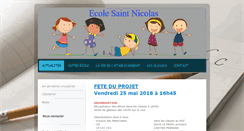 Desktop Screenshot of ecole-saint-nicolas.com