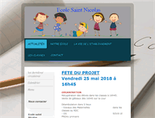 Tablet Screenshot of ecole-saint-nicolas.com